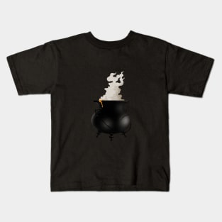 Cast iron witch cauldron Kids T-Shirt